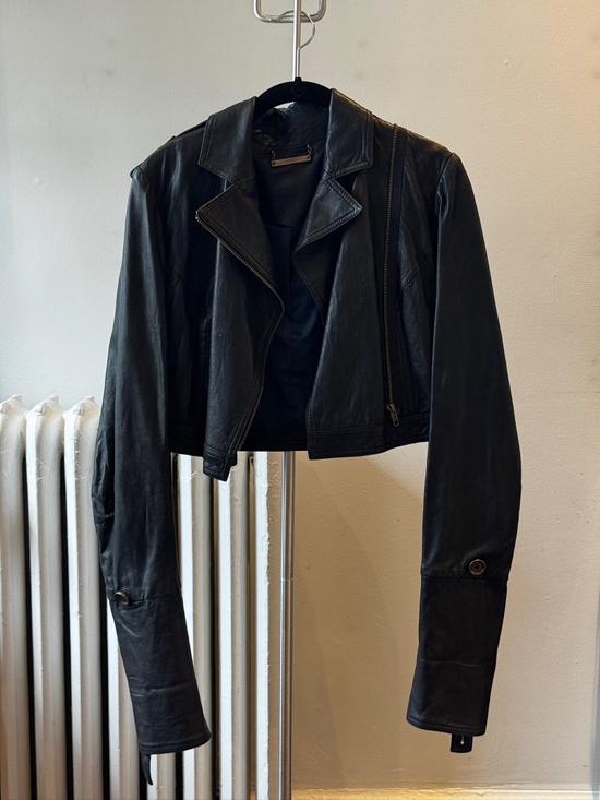 Diane von Fürstenberg Jackets & Blazers - Diane von Fürstenberg Leather Cropped Jacket